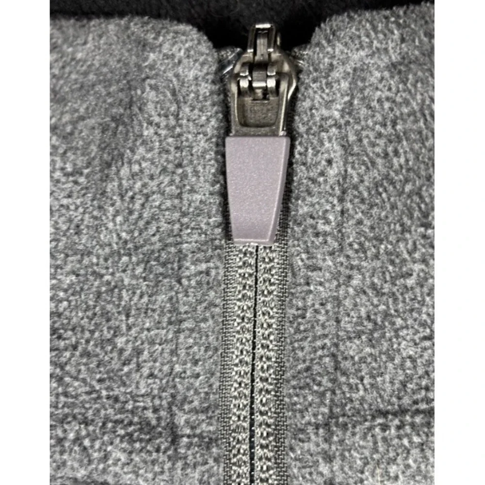 Lands' End Quarter Zip Fleece Pullover Gray Big Tall 3XL Men's Cozy‎ Casual